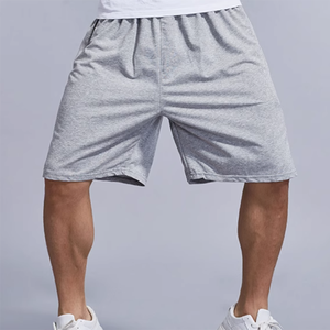 Pantalones Cortos Deportivos de Algodón 100% Tejido para Hombre, Tallas Grandes, Verano, Playa, Ajuste Holgado, Antiarrugas, Cintura Elástica, OEM, Color Liso, ¡Oferta Caliente! - Product Image 2