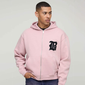 Sudaderas con Capucha y Cremallera con Logotipo Personalizado Bordado para Hombre, Sudadera de Algodón con Cremallera, Diseño Personalizado, Calidad Premium, Ropa Urbana - Product Image 1