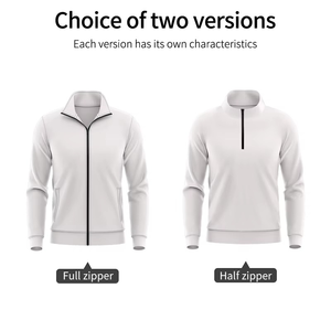 Venta al por mayor nueva temporada Club equipo fútbol chándal entrenamiento de fútbol poliéster chándal hombres invierno Zip Up chándal - Product Image 4