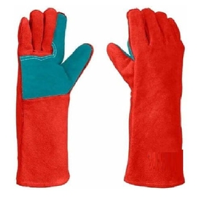 Gants de soudage en cuir pour une protection maximale dans les environnements chauds Gants de soudage en cuir Grand fabriqué avec des gants de soudage en Kevlar - Product Image 1