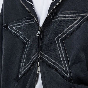 เสื้อฮู้ดดี้ทรงปกติคุณภาพสูงสำหรับผู้ชาย ฤดูหนาว ปรับแต่งสีและโลโก้ได้ ผ้าฝ้ายฟลีซ 100% สไตล์สตรีท ปักลาย - Product Image 5