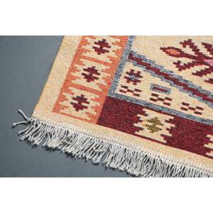 พรมตุรกีโบราณ ขนาด 2.9x4 ฟุต สีเบจ พรมขนสัตว์แบบตะวันออก - Product Image 3
