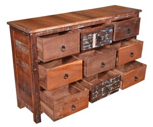 Norene Meuble de rangement modulaire en bois recyclé moderne, écologique, pour atelier, salon, cuisine, salle à manger, chambre à coucher - Product Image 4