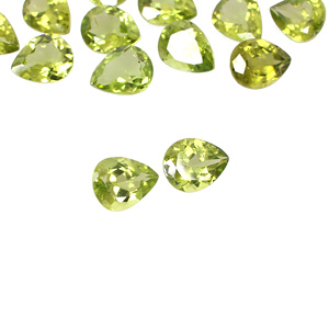 Péridot naturel 10x8mm coupe poire 2.42 Cts 1 pièces pierres précieuses en vrac pour la fabrication de bijoux - Product Image 3