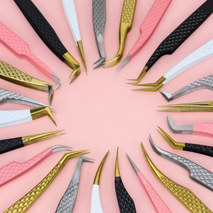 แหนบปลายแหลมปรับแต่งขนตาแบรนด์ของตัวเองสำหรับคิ้วแหนบไฟเบอร์โลโก้ออกแบบได้ตามต้องการ - Product Image 1