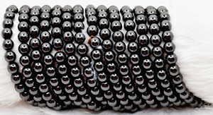 Superb Quality Naturals Healing Hematite 8mm Crystal Round Beads Semiprecious Gemstone For Jewelry Making Meditation - Product Image 2