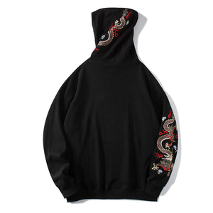 Sudadera con Capucha de Alta Calidad para Hombre, 100% Algodón, Bordada, Tejida, Transpirable, para Exteriores, con Bolsillo, Personalizable, con Forro Polar Térmico, para Otoño - Product Image 6