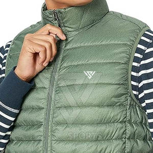 Veste matelassée d'hiver pour homme, style streetwear, couleur unie, col montant, séchage rapide, respirante, tissu nylon/polyester - Product Image 3