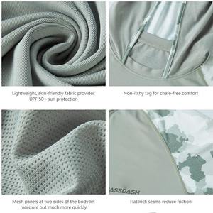 เสื้อตกปลาพิมพ์โลโก้ตามสั่ง เสื้อฮู้ดผู้ชาย แห้งเร็ว ระบายอากาศดี เสื้อกีฬา ไซส์ใหญ่ เสื้อตกปลา เสื้อฮู้ดตกปลา - Product Image 5