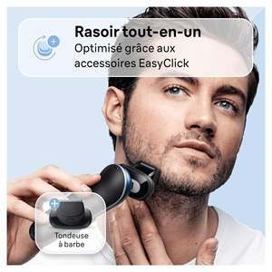Rasoir électrique sans fil rechargeable pour homme, étanche IPX7, tondeuse à barbe avec tête de rasage flexible, utilisation humide/sèche et grille de rasage - Product Image 3