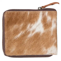 Produk terbaru dompet rambut kulit sapi kualitas tinggi selempang untuk pria dan wanita dengan mode kulit asli terlaris
