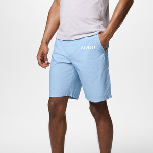 Casual Wear Classic & Comfortable Fit <b>Shorts</b> For Men With Custom Logo Button Closure With Loops For <b>Belt</b> Breathable Comfortable - Product Image 1