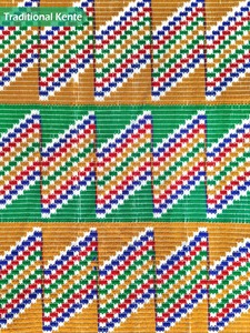 Tela de Algodón Premium, Material Jacquard Royal Kente, para Ceremonias Especiales y Colecciones de Moda de Diseñador Exclusivas, 51 Pulgadas de Ancho - Product Image 3