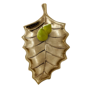 Plato de servicio de aluminio fundido grande hecho a medida Diseño de hoja único Platos para el hogar Precio de alta calidad para la venta - Product Image 6