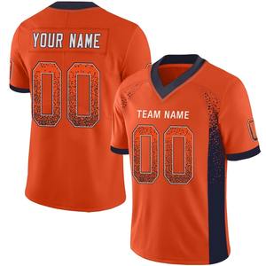 Camiseta de rugby de secado rápido personalizable para hombre, conjunto de ropa de fútbol americano de manga corta transpirable con nombre de equipo personalizado holgado - Product Image 2