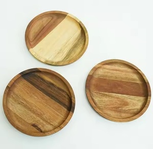 Posavasos de madera de alta calidad, posavasos de nogal con acabado, posavasos decorativos con tamaño y logotipo personalizados al precio más bajo - Product Image 1