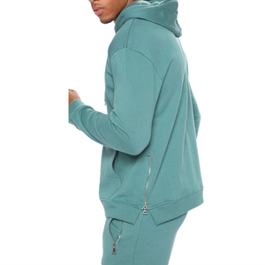 Haute qualité 80% coton 20% polyester à capuche polaire écologique Streetwear respirant décontracté entraînement Jogging costumes survêtement - Product Image 3