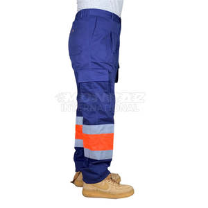 Pantalons de travail respirants et imperméables haute visibilité personnalisés Vêtements de construction avec accents réfléchissants - Product Image 5