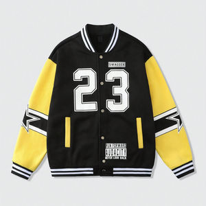 Hombres con estilo Varsity bomber chaqueta personalizada bordada de lana de cuero Universidad Letterman ropa de abrigo cálido fabricante de fábrica - Product Image 1