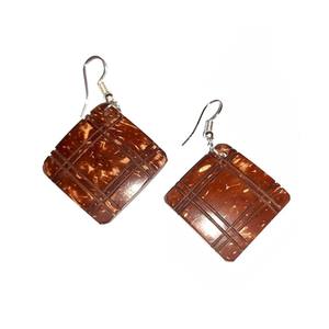 Boucles d'oreilles en noix de coco écologiques faites à la main Corée boucles d'oreilles en coquille de noix de coco pour les femmes fête d'anniversaire conceptions de cadeaux modèles de bijoux - Product Image 3