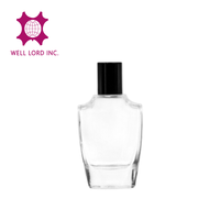 Vente en gros de flacons de parfum en verre transparent de 30 ml, impression d'écran, logo personnalisé, ODM/OEM disponible, haute qualité, exquis, Well Lord