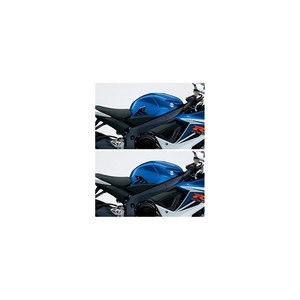 2 Adesivi Neri in Resina 3D per Protezione Laterale Serbatoio Moto Suzuki per Decorazione - Product Image 1