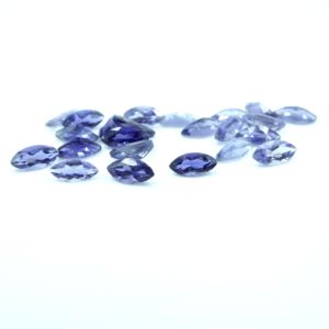 Iolite ธรรมชาติเหลี่ยมเพชรพลอยรูปร่างอัญมณีขนาดสอบเทียบ - Product Image 2