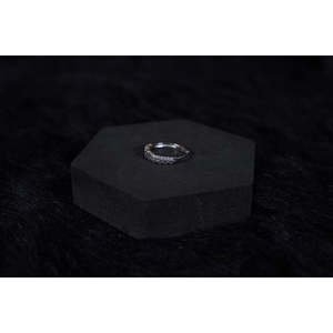 Anillo de Compromiso Infinito con Corte de Diamante Platino, Plata de Ley 925 con Baño de Rodio, Joyería Fina, Opción de Regalo - Product Image 1