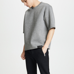 Custom <b>Heavyweight</b> Heather Grey <b>Men</b> <b>T</b>-<b>shirt</b> Thick Fit High Quality Customized Design 100% Cotton <b>T</b> <b>shirt</b> For <b>Men</b> - Product Image 5