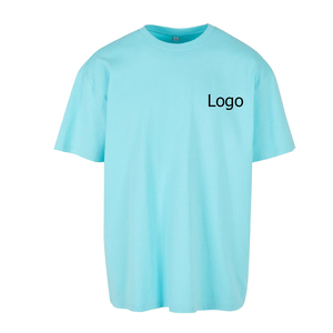 เสื้อยืดผ้าฝ้าย100% ออกกำลังกายมีสไตล์สำหรับผู้ชายพิมพ์ลายโลโก้ได้ตามต้องการผ้าฝ้ายผ้าโพลีเอสเตอร์เนื้อนุ่มใส่พอดีตัวแขนสั้น - Product Image 4