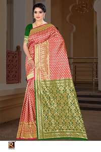 Ronisha Fashion Banarasi Vêtements indiens et pakistanais D.No-123 Fournisseurs de saris en vrac - Product Image 2