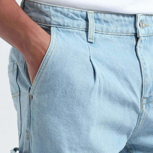 High Quality 100% Cotton Men's Business Straight Leg <b>Jeans</b> Loose Casual <b>Embroidered</b> Denim Pants for Summer - Product Image 3