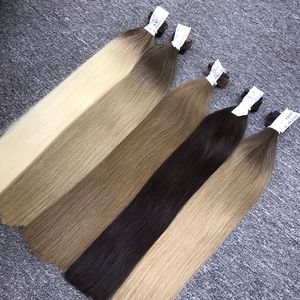 Extensiones de cabello virgen 100% de alta calidad, venta al por mayor, cinta recta Natural, gran stock, cabello crudo vietnamita, Color claro - Product Image 3