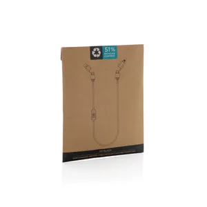 Cavo USB Personalizzato Datalock 60W RCS Sostenibile per Prodotti Promozionali - Product Image 2