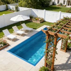 Piscine en fibre de verre, piscine de jeu, piscine sur le toit, piscine propre, piscine à cascade, piscine en acier - Product Image 1