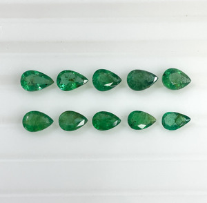 Mejor Precio, Esmeraldas Naturales de Zambia, Corte Pera, Tamaños Variados, Calibradas, Color Verde, Gemas Sueltas para Hacer Collares y Pulseras - Product Image 2