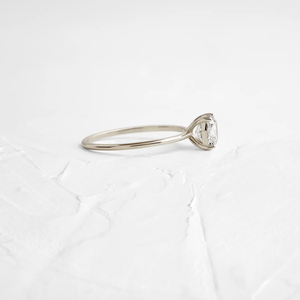 Classique coussin coupe GRA certifié incolore Moissanite bague Antique 18K or Rose délicate bague de mariage bijoux de mode pour les femmes - Product Image 4