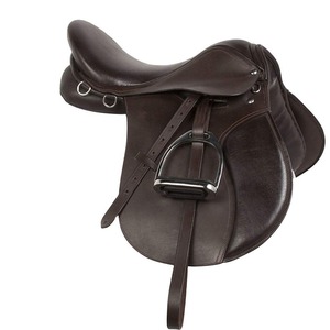 Selle de cheval tout usage en cuir pur de qualité supérieure noire/selle de cheval en cuir véritable de haute qualité - Product Image 1