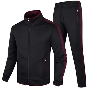 Nouveau design Vêtements de sport personnalisés pour salle de sport Survêtement décontracté de haute qualité pour hommes Ensembles de jogging unisexe à fermeture éclair complète - Product Image 4