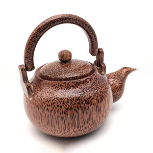 Théière de noix de coco naturelle classique théières en bois de coco écologiques théière à boisson naturelle du Vietnam - Product Image 1