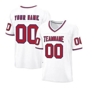 Maillot de football américain à style unique, best-seller, 100% polyester, respirant, à séchage rapide, manches courtes, respirant, en caoutchouc - Product Image 2