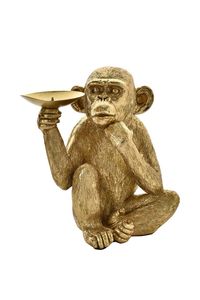 Venta al por mayor, candelabros antiguos creativos, portavelas de mono, portavelas de Metal - Product Image 3