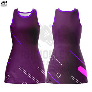 ชุดนักกีฬาเน็ตบอลคุณภาพสูง ผลิตจากโรงงาน ราคาดีที่สุด ปรับแต่งได้ ระบายอากาศได้ดี ผลิตจากโพลีเอสเตอร์ 100% สำหรับทีม  มีจำหน่าย - Product Image 5