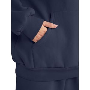 Chándal de mujer a granel al por mayor sudadera de gran tamaño y pantalones Jogger conjunto informal moderno de dos piezas ideal para trajes con estilo - Product Image 5