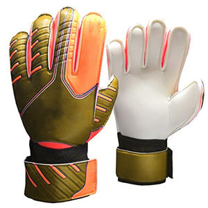 Gants de gardien de but professionnels en cuir PU personnalisés, antidérapants, ajustables, à doigts entiers, vente en gros, vêtements de sport, protection des mains - Product Image 3