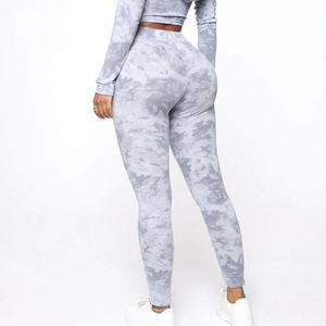 Servicio OEM Mujeres Tie Dye Legging Estilo personalizado Suave Llegada Sublimación Excelencia Calidad Cintura elástica Mujeres Yoga Leggings - Product Image 3
