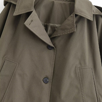 Veste d'automne tendance 2025, vêtements pour femmes, cape, veste coupe-vent à capuche, veste décontractée à manches courtes, veste à revers pour femmes