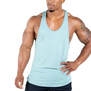 Nueva llegada de los hombres camisetas sin mangas al por mayor ropa de gimnasio con personalizado Fitness culturismo Stringers gran oferta ropa de entrenamiento cuello cuadrado - Product Image 3