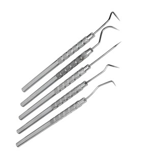 Détartreurs dentaires manuels en acier inoxydable, instrument d'hygiène buccale, poignée ergonomique pour un nettoyage précis, cliniques dentaires professionnelles - Product Image 1