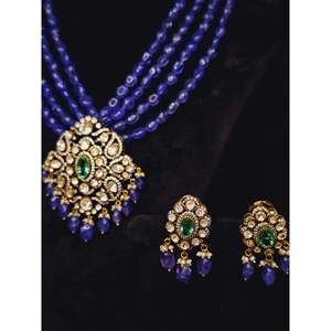 Blue Stone Pendant Set with Studs Fine Jewelry Sets - Product Image 3